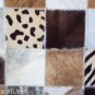 PL449 Cowhide Leather Hair-On PatchWork Cushion Pillow Cover