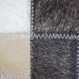 PL454 Cowhide Leather Hair-On PatchWork Cushion Pillow Cover