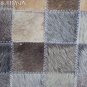 PL456 Cowhide Leather Hair-On PatchWork Cushion Pillow Cover