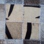 PL459 Cowhide Leather Hair-On PatchWork Cushion Pillow Cover