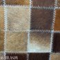 PL468 Cowhide Leather Hair-On PatchWork Cushion Pillow Cover