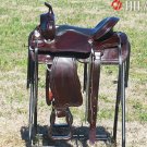 TO521DB Hilason Treeless Western Barrel Trail Saddle 15