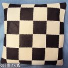 PL349 Smooth Leather PatchWork Cushion Pillow Cover
