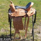 TO537 Hilason Treeless Western Barrel Trail Saddle 16