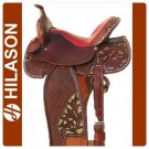 BH008 Hilason Western Barrel Racing Trail Pleasure Saddle 14 Ostrich Seat