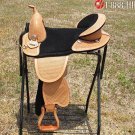 AW106 Hilason Treeless Western Trail Barrel Saddle 17