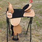 AW107 Hilason Treeless Western Trail Barrel Saddle 16