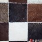 PL372 Cowhide Leather Hair-On PatchWork Cushion Pillow Cover
