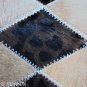 PL373 Cowhide Leather Hair-On PatchWork Cushion Pillow Cover