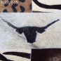 PL414 Cowhide Leather Hair-On PatchWork Cushion Pillow Cover