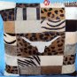 PL420 Cowhide Leather Hair-On PatchWork Cushion Pillow Cover