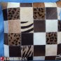 PL384 Cowhide Leather Hair-On PatchWork Cushion Pillow Cover