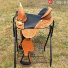 AW103 Hilason Treeless Western Trail Barrel Saddle 16