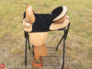 AW104 Hilason Treeless Western Trail Barrel Saddle 16
