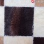 PL356 Cowhide Leather Hair-On PatchWork Cushion Pillow Cover