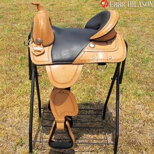 AW101 Hilason Treeless Western Trail Barrel Saddle 16