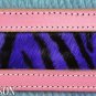 DP291 HILASON WESTERN NEW ZEALND WOOL SADDLE PAD BLANKET ZEBRA HAIR ON LEATHER