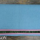 DP297 HILASON WESTERN NEW ZEALND WOOL SADDLE PAD BLANKET ZEBRA HAIR ON LEATHER