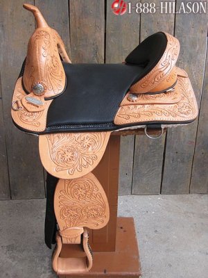 AW116 Hilason Treeless Western Trail Barrel Saddle 15