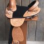 AW113 Hilason Treeless Western Trail Barrel Saddle 16