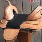 AW114 Hilason Treeless Western Trail Barrel Saddle 17.5