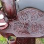 TO537M Hilason Treeless Western Barrel Trail Saddle 16