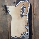 762 BULL RIDING NATURAL HAIR ON LEATHER RODEO CHAPS