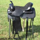 TO516BK Hilason Treeless Western Barrel Trail Saddle 17