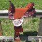 TW176 Hilason Treeless Western Barrel Trail Saddle 17
