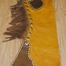 765 Bull Riding Soft Smooth Leather Rodeo Western Chaps