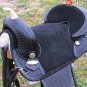 AW110BK Hilason Treeless Western Trail Barrel Saddle 16
