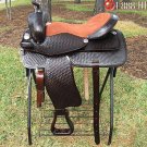 TO515DB Hilason Treeless Western Barrel Trail Saddle 17