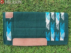LB177 HILASON WESTERN MEMORY FOAM WOOL SADDLE PAD BLANKET NEW ZEALAND