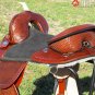 AW110B Hilason Treeless Western Trail Barrel Saddle 16