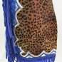 566 BULL RIDING CHEETAH HAIR ON LEATHER RODEO CHAPS