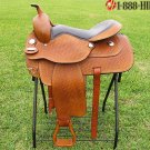 TO533 Hilason Treeless Western Barrel Trail Saddle 16