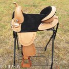 AW104 Hilason Treeless Western Trail Barrel Saddle 17