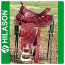 BH001 Hilason Western Barrel Racing Trail Pleasure Saddle 15 Zebra hair On Seat