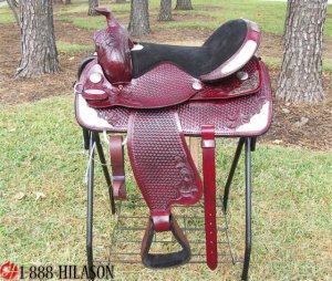 Hilason Treeless Western Barrel Trail Saddle 15 TO511M