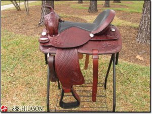Hilason Treeless Western Barrel Trail Saddle 16 TO507