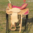 TT922 Flex-Tree Barrel Racing Trail Western Saddle 17