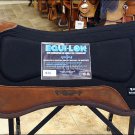 ET-945-F EQUI-LOK CONTOURED BARREL RACER FELT SADDLE PAD - ZEBRA