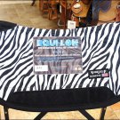 ET-912-F EQUI-LOK CONTOURED BARREL RACER FELT SADDLE PAD - ZEBRA