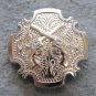 CN060F- 2 CROSS GUN SHOOTING CONCHOS BLING SILVER HEADSTALL TACK SADDLE COWGIRL