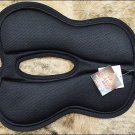 F-TA350 HILASON ENGLISH BLACK WITHER RELIEF ANTI-SLIP W/ MEMORY FOAM SADDLE PAD