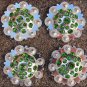 CN018F- 1 GREEN RHINESTONE BERRY CONCHOS CRYSTALS HEADSTALL TACK COWGIRL 1.5INCH
