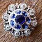 CN012F- 1 SAPPHIRE RHINESTONE BERRY CONCHOS CRYSTALS HEADSTALL TACK COWGIRL 1IN