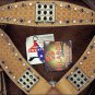 HILASON WESTERN HAND TOOL LEATHER HORSE HEADSTALL BREAST COLLAR W/ CONCHO S03
