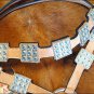 NEW HILASON LEATHER HORSE BRIDLE HEADSTALL BREAST COLLAR WESTERN TACK W/ CONCHO