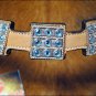 NEW HILASON LEATHER HORSE BRIDLE HEADSTALL BREAST COLLAR WESTERN TACK W/ CONCHO